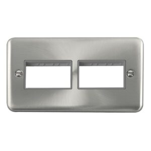Click Deco Plus 2 Gang Minigrid? Unfurnished Plate 2 X 3 Apertures