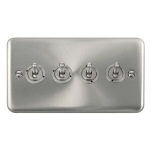 Click Deco Plus 10Ax 4 Gang 2 Way Toggle Switch