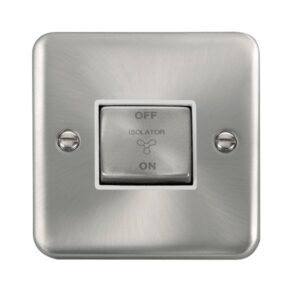 Click Deco Plus 10A Ingot 3 Pole Fan Isolation Plate Switch