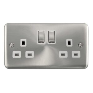 Click Deco Plus 13A Ingot 2 Gang Dp Switched Socket