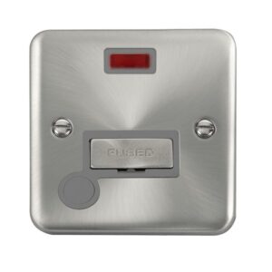 Click Deco Plus 13A Ingot Fused Connection Unit With Neon & Optional Flex Outlet