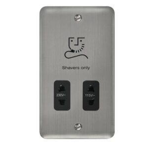 Click Deco Plus 115/230V Dual Voltage Shaver Socket