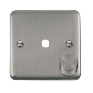 Click Deco Plus Dpss 1 Gang Double Dimmer Plate & Knobs