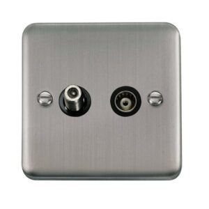 Click Deco Plus Isolated Satellite & Isolated Coaxial Outlet