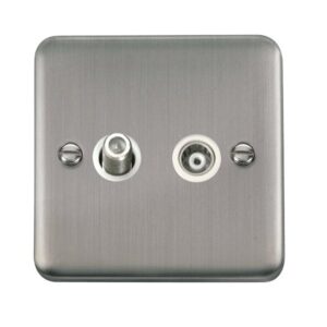 Click Deco Plus Isolated Satellite & Isolated Coaxial Outlet