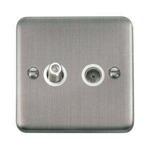 Click Deco Plus Non-Isolated Satellite & Non-Isolated Coaxial Outlet