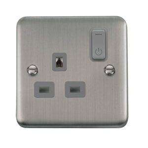 Click Deco Plus Ingot 13A 1G Rf Smart Socket Deco+ Ss Gy