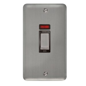 Click Deco Plus 45A Ingot 2 Gang Dp Switch With Neon
