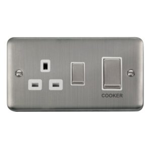 Click Deco Plus 45A Ingot 2 Gang Dp Switch With 13A Dp Switched Socket