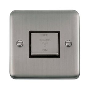 Click Deco Plus 10A Ingot 3 Pole Fan Isolation Plate Switch