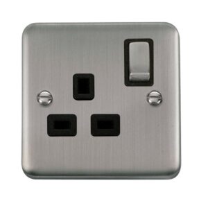 Click Deco Plus 13A Ingot 1 Gang Dp Switched Socket