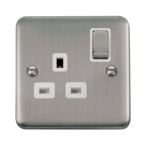 Click Deco Plus 13A Ingot 1 Gang Dp Switched Socket