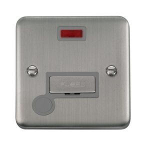 Click Deco Plus 13A Ingot Fused Connection Unit With Neon & Optional Flex Outlet