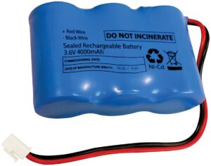 Eterna Ni-Cd 3.6V 4000MAH Side-By-Side Battery