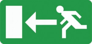 Eterna Signs Directive Left Polycarbonate Legend