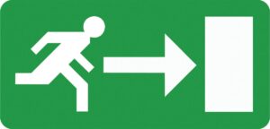 Eterna Signs Directive Right Polycarbonate Legend