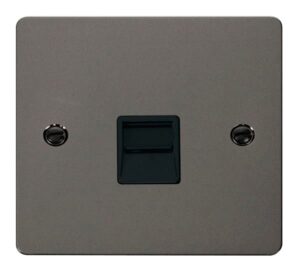 Click Define Single Telephone Socket Secondary Black
