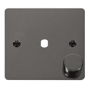 Click Define Fpbn 1 Gang Double Dimmer Plate & Knobs