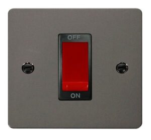 Click Define 1 Gang 45A Dp Switch Black