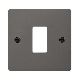 Click Define 1 Gang GridPro Frontplate Black Nickel