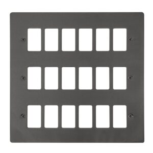 Click Define 18 Gang GridPro Frontplate Black Nickel