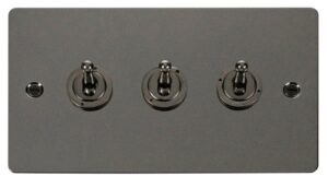 Click Define 10Ax 3 Gang 2 Way Toggle Switch