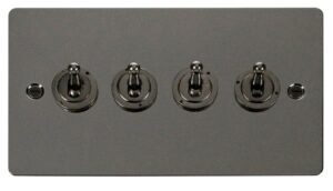 Click Define 10Ax 4 Gang 2 Way Toggle Switch