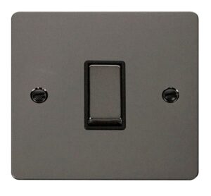 Click Define Ingot 10Ax 1 Gang Intermediate Switch Black