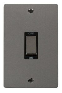 Click Define Ingot 2 Gang 45A Dp Switch Black