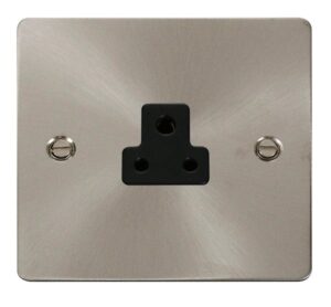 Click Define 2A Round Pin Socket Outlet Black