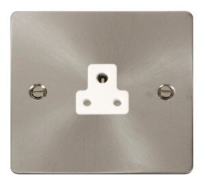 Click Define 2A Round Pin Socket Outlet White