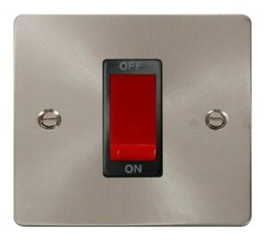 Click Define 1 Gang 45A Dp Switch Black