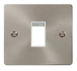 Click Define 1 Gang Plate Single Switch Aperture White