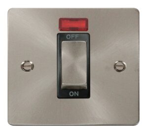 Click Define Ingot 1 Gang 45A Dp Switch With Neon Black
