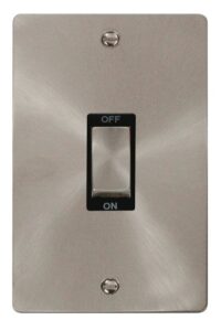 Click Define Ingot 2 Gang 45A Dp Switch Black