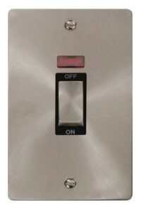 Click Define Ingot 2 Gang 45A Dp Switch With Neon Black