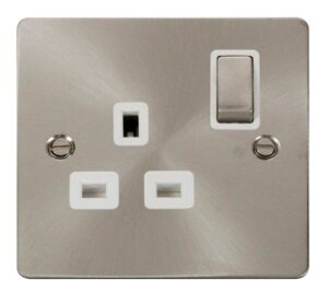 Click Define Ingot 1 Gang 13A Dp Switched Socket White