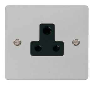 Click Define 5A Round Pin Socket Outlet Black