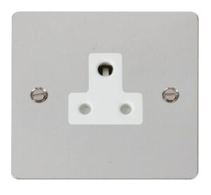 Click Define 5A Round Pin Socket Outlet White