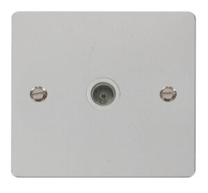 Click Define 1 Gang Coaxial Socket White