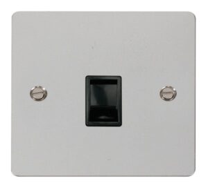 Click Define Single Rj11 Socket (Ireland/Usa) Black