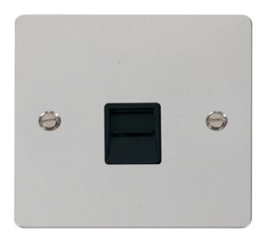 Click Define Single Telephone Socket Master Black