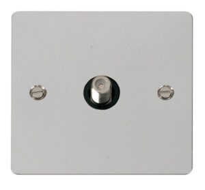 Click Define 1 Gang Satellite Socket Black