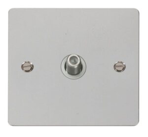 Click Define 1 Gang Satellite Socket White