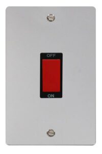Click Define 2 Gang 45A Dp Switch Black