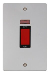 Click Define 2 Gang 45A Dp Switch Neon Black