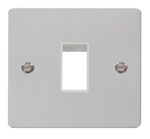 Click Define 1 Gang Plate Single Switch Aperture White