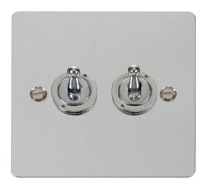 Click Define 10Ax 2 Gang 2 Way Toggle Switch