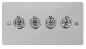 Click Define 10Ax 4 Gang 2 Way Toggle Switch