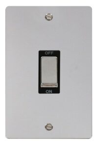 Click Define Ingot 2 Gang 45A Dp Switch Black